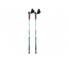Скандинавские палки BERGER Serenity 2-секционные, 77-135 см, серебристый/черный/мятный