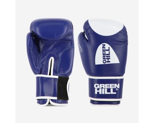 BGHT2036 Перчатки бокс.GREEN HILL HAMED BLUE 10oz