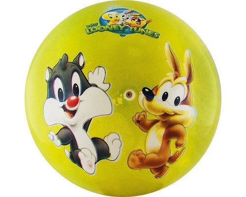 WB-LT-001 Мяч детский "Looney Tunes" диам. 21см, пластизоль, салатовый