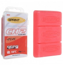 Мазь скольжения (парафин) SPRINT PRO красная 60гр +2/-4