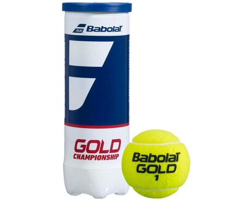 Мяч теннисный BABOLAT Gold Championship 3B,одобр.ITF,сукно,нат.резина,желт