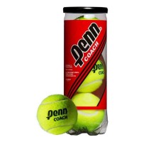 Мяч теннисный Penn Coach 3B, сукно, нат.резина, желтый